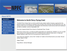 Tablet Screenshot of northperryflyingclub.com